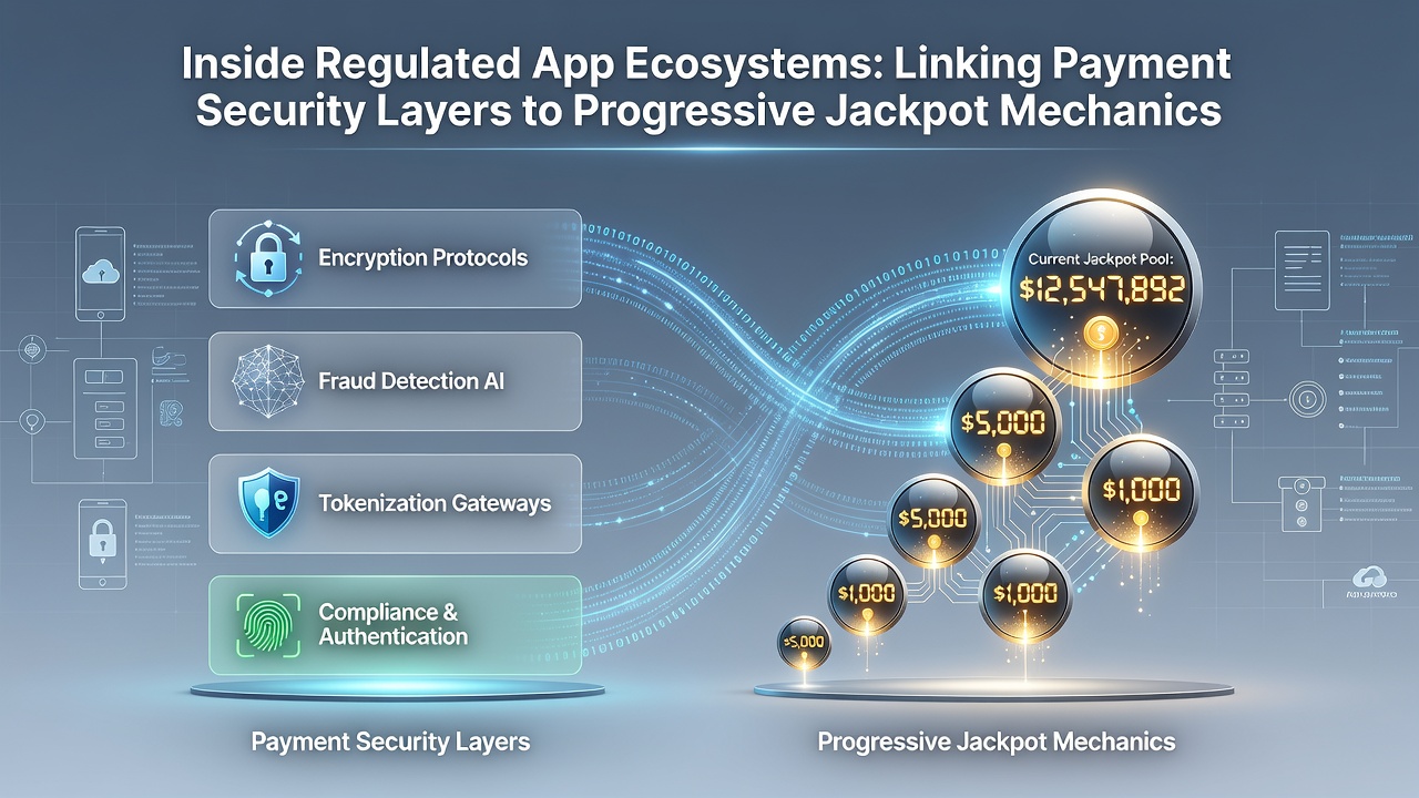 Secure live table interface displaying progressive jackpot meter alongside encrypted payment confirmation